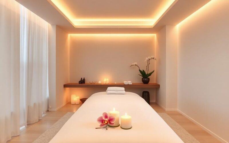 Atakum masaj salonu modern spa odası iç mekan